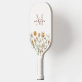 Monogrammed Waterverf Wildflower Meadow Floral Pickleball Paddle (Links)