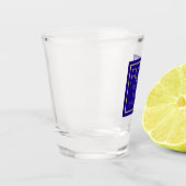 Monogrammed Wedding Favor Shot Glass Glas (Links)