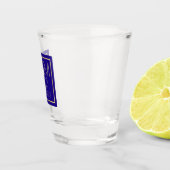 Monogrammed Wedding Favor Shot Glass Shot Glas (Rechts)