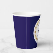 Monogrammed Wedding paper cups Papieren Bekers (Rechts)