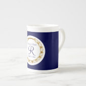 Monogrammed Wedding Porselein Kop (Voorkant rechts)