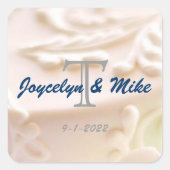 Monogrammed Wedding Stickers & Envelope Seals (Voorkant)