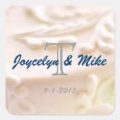 Monogrammed Wedding Stickers & Envelope Seals (Voorkant)