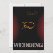 Monogrammed Wedding Uitnodiging (Voorkant)
