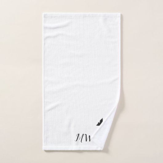 Monogrammed Whale Design Bad Handdoek (Handdoek)