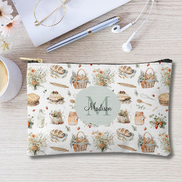 Monogrammed Whimsical Floral Strawberry Country Etui
