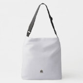 Monogrammed White en Blue Personalized Canvas tas (Achterkant)