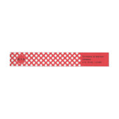 Monogrammed White en Red Polka Dot Wedding (Individueel)