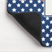 Monogrammed White Stars Muismat (Hoek)