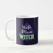 Monogrammed Wife Mam Witch - Funny Halloween Koffiemok (Links)
