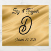 Monogrammed wijn, Champaign, elk dranketiket Sparkling Wijnetiket (Enkel label)