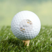 Monogrammed  Wildflower Boeket Golfballen (Insitu Shirt)