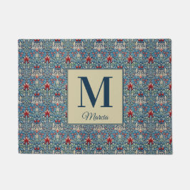 Monogrammed William Morris Deurmat