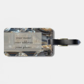 Monogrammed Wind Brass Instrument Euphonium Music Bagagelabel (Achterkant horizontaal)