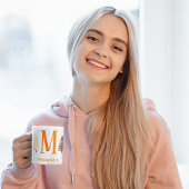 Monogrammed Winter Groeten: Gepersonaliseerd Grapp Koffiemok
