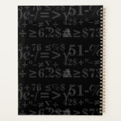 Monogrammed-Wiskunde-aanvalspanner Planner (Achterkant)