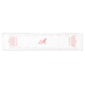 Monogrammed with Catholic Blessing Korte Tafelloper (Horizontaal)