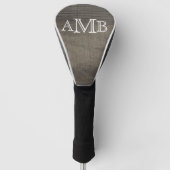 Monogrammed Wood-Look Golfheadcover (Voorkant)