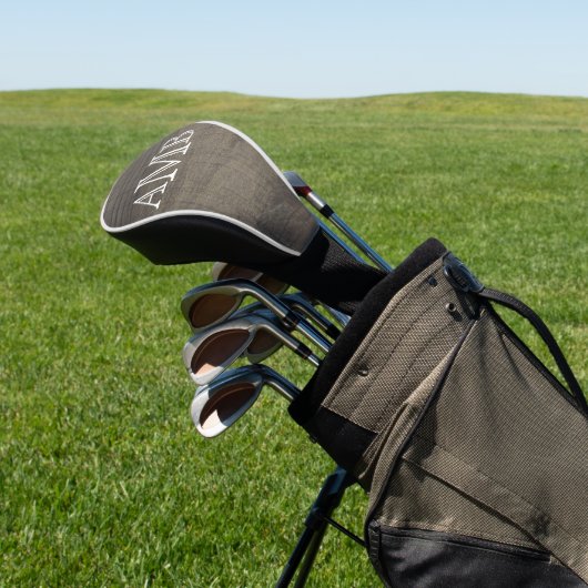 Monogrammed Wood-Look Golfheadcover (Insitu)