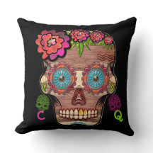 Monogrammed Woodie Sugar Skull