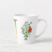 Monogrammed Xmas Latte Mok-Gouden Letter Mok (Rechts)