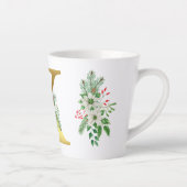 Monogrammed Xmas Latte Mok- Gouden letter Mok (Rechts)