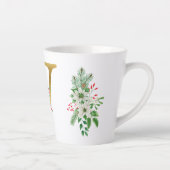 Monogrammed Xmas Latte Mok-Gouden Letter Mok (Rechts)