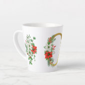 Monogrammed Xmas Latte Mok-Gouden Letter Mok (Linkerhoek)