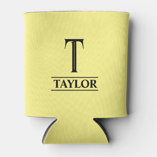 Monogrammed Yellow Blikjeskoeler (Voorkant)