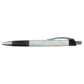 Monogrammed Yellow en Mint Floral Damask Pen (Bovenkant)