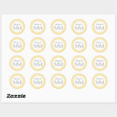 Monogrammed Yellow Gingham - DIY Labels (Vel)