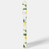 Monogrammed Yellow Lemons Pattern Moderne Initiale Case-Mate iPhone Case (Achterkant / Links)