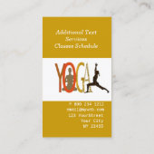 Monogrammed Yoga Yogi Fit Instructor Meditation Visitekaartje (Achterkant)