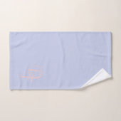Monogrammed - zachte lila vaste stof bad handdoek (Handdoek)