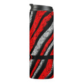 Monogrammed Zebra Pattern Thermosbeker (Geroteerd rechts)