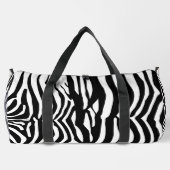 Monogrammed Zebra zwart-wit patroon Plunjezak (Achterkant)