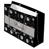 Monogrammed Zodiac Moon Gift Bag Groot Cadeauzakje (Voorkant Gekanteld)