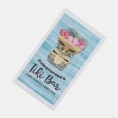Monogrammed Zomer Strand Tiki Bar Party Servet (Hoek)