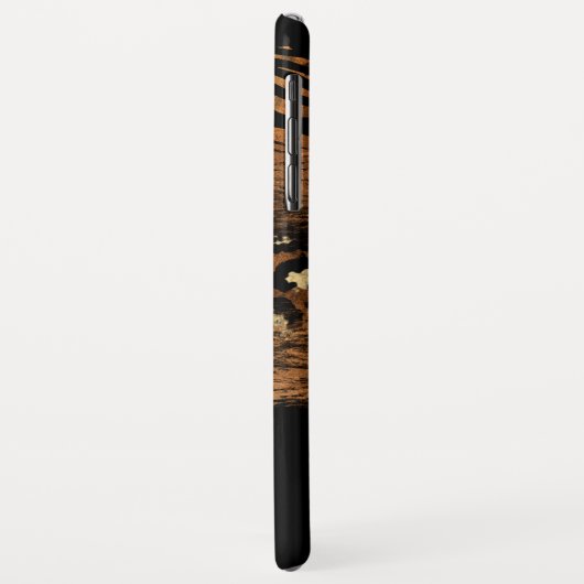 Monogrammed Zwart Goud Script Koper Case-Mate iPhone Case (Achterkant/links)