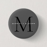 Monogrammed zwart grijs kalligrafie