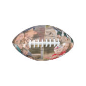 Monogrammen 4 Foto Collage Birthday Fathers Day American Football (Voorkant)