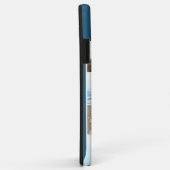 Monogrammen 7 Foto collage op Blauwgroen Peacock B Case-Mate iPhone Case (Achterkant/rechts)