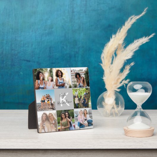 Monogrammen 8 Fotoraster Collage Afstuderen Plaque Fotoplaat (Insitu)