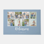 Monogrammen 8 Fotoserie Collage Light Blue Deurmat (Voorkant)