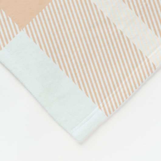 Monogrammen Afbeelding Skater Summer Tartan Fleece Deken (Hoek)