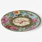 Monogrammen Antiek Frans Roos Picnic Paper Bord (Gekanteld)