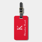 Monogrammen Avontuur Wachten Typografie Travel Gif Bagagelabel (Voorkant verticaal)