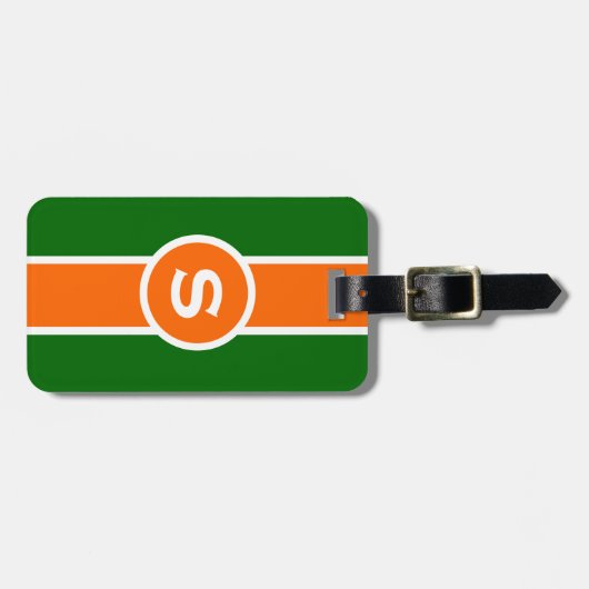 Monogrammen Bagagelabel (Voorkant horizontaal)