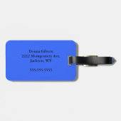 Monogrammen Bagagelabel (Achterkant horizontaal)