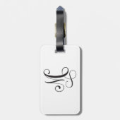 Monogrammen Bagagelabel (Achterkant verticaal)
